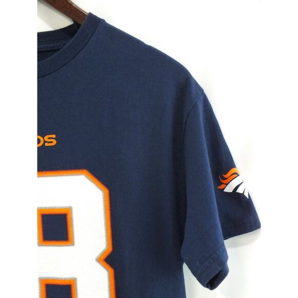 Peyton Manning Denver Broncos Shirt Mens Medium NFL Team Apparel Blue 18 - Picture 3 of 11